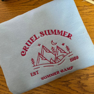 Embroidered Summer Camp Sweatshirt