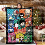 Personalized Hello Kitty And Friend Blanket, Anime Fan