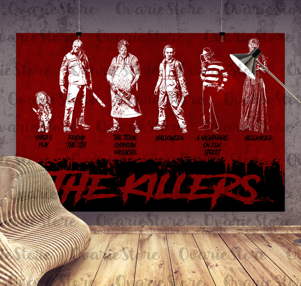 The Killers Poster, Halloween Poster, Horror Fan, Movie Fan Poster