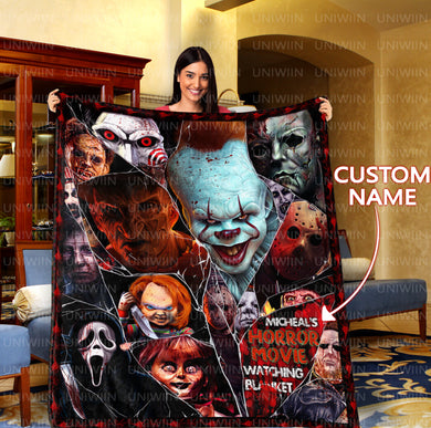PERSONALIZED HORROR MOVIE WATCHING BLANKET 2