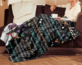 Personalized Grandma Snowman Blanket Christmas Gift For Girls