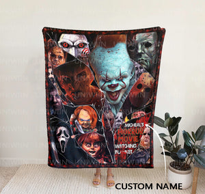 PERSONALIZED HORROR MOVIE WATCHING BLANKET 2