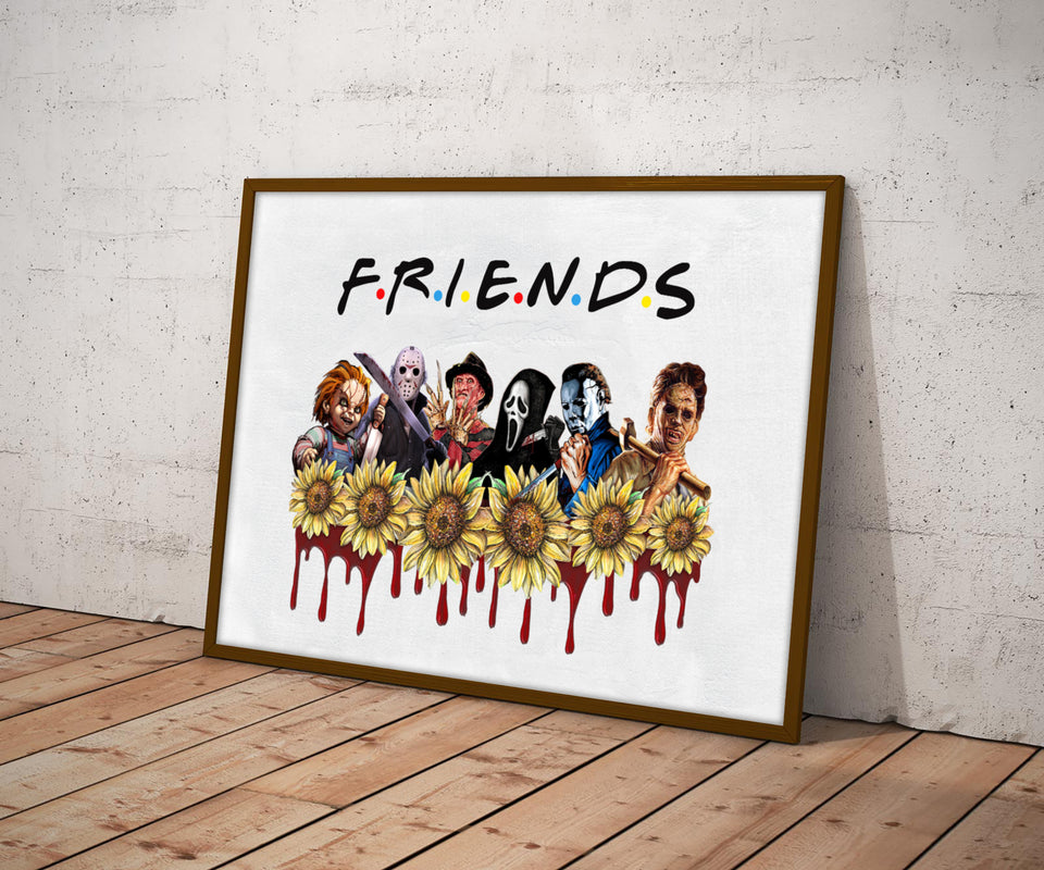 Friends Halloween Horror Movie Poster