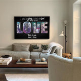 Personalized skull a little bit crazy a little bit loud and a whole lot of love Poster