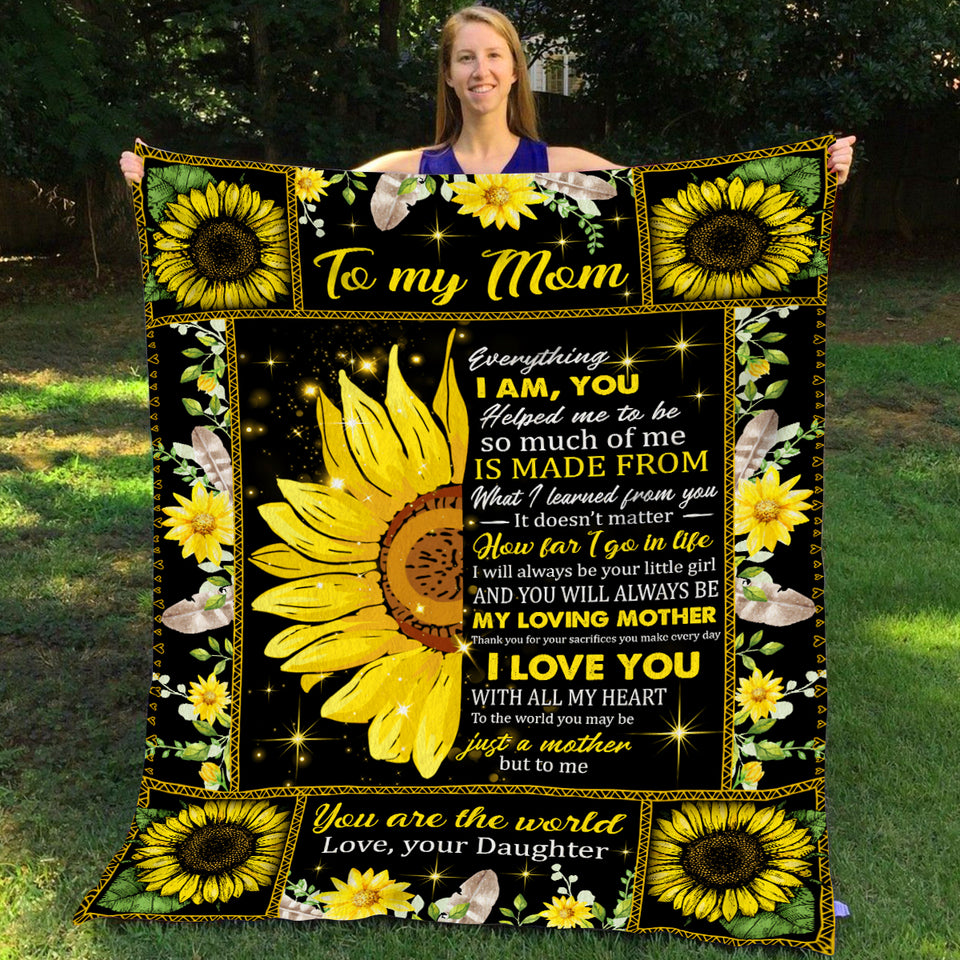 To my Mom (sunflower) Blanket