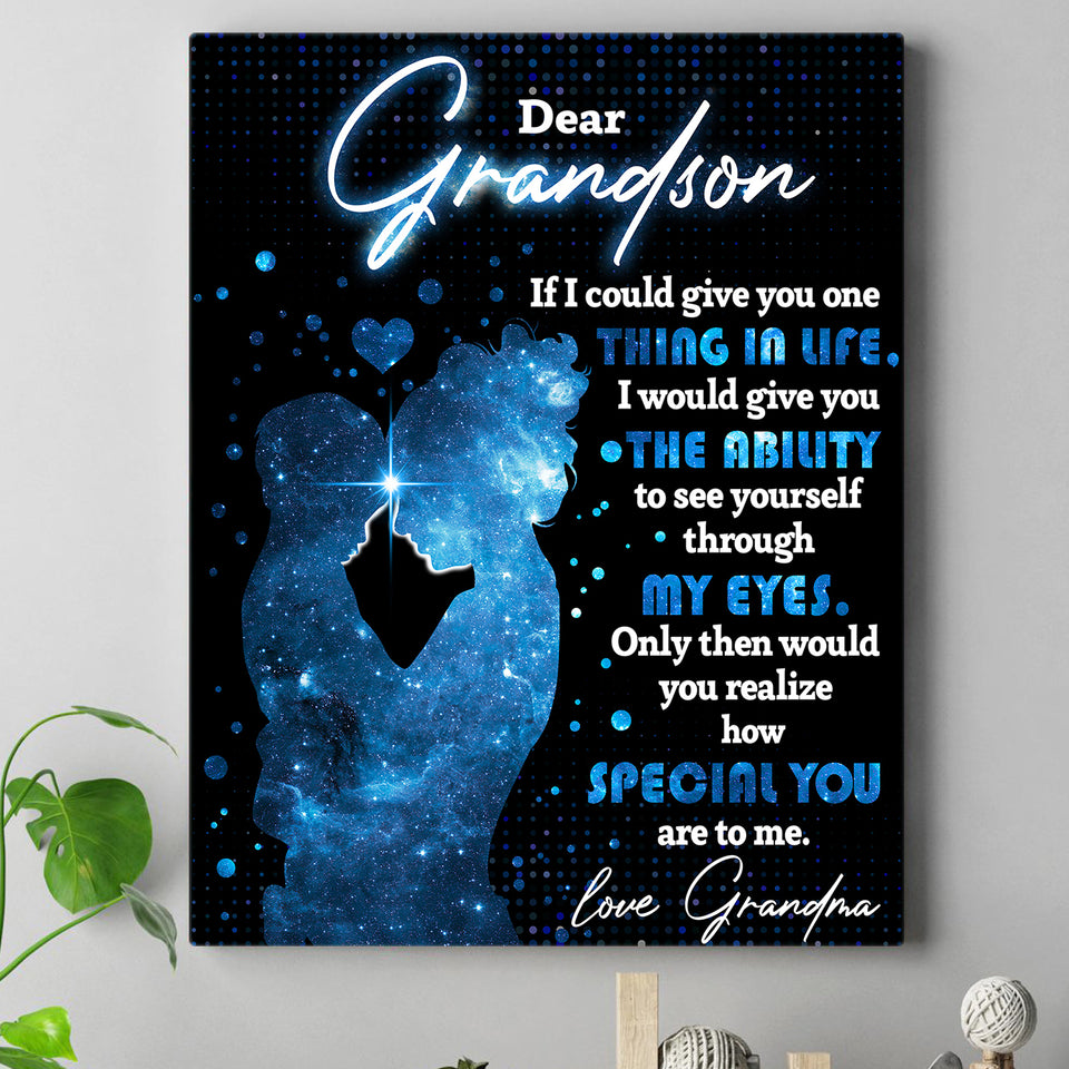Dear Grandson Personalized Grandma Poster Gift