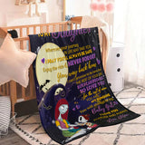 Personalized To My Daughter Nightmare Before Christmas Blanket